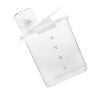 Seau de Détergent à Lessive 2000ml en Plastique, Boîte de Lessive en Poudre | Rechargeable, pour Hôtel et Dortoir, Blanc Grand Format, Usage Simple et Dosage Pratique