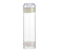 Seau de filtre vide de 25,4 cm pour systèmes de traitement de l'eau, boîtier transparent réutilisable pour chargement de médias, construction ABS