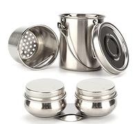 Seau de lavage de brosse en acier inoxydable, fourniture de peinture facile à transporter avec filtre pour étudiant en Art peintre