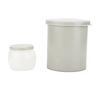 Seau de Lavage de Pinceaux en Plastique, Bac à Peinture à Double Clip, Compact et Facile à Transporter - Anticorrosion, Compatible avec Divers Solvants, Idéal Étudiants et Artist