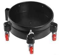 Seau de lavage de voiture mobile avec roues - Seau roulant robuste d'une capacité de 113,4 kg - Seau à eau portable avec 5 poulies standard et 2 roues de frein pour nettoyage de voiture et jardinage