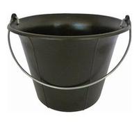 SEAU 11L NOIR PLASTIQUE FOND PLAT ANSE 5,3 MM MONDELIN - 341080