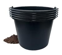 Seau de maçon 20 l avec Bec verseur Seau à mortier Seau à plâtre, 10 pièces