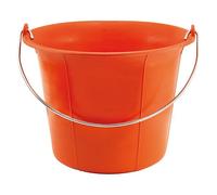 Mondelin - Seau de maçon gradué avec anse - Plastique orange - 11 L