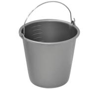 Seau de ménage avec anse en métal - 8 L - gris