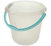 Seau de nettoyage 'mika', rond, 10 L, transparent