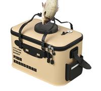 Seau de pêche - Conteneur pliable pour poissons vivants | Sac de pêche portable en EVA avec poignée, grande capacité 12L/22L, imperméable et durable, idéal pour le camping, la randonnée, les voyages,