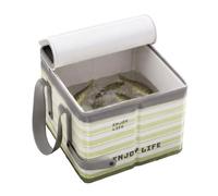 Seau de pêche et de camping, 10 L, portable, étanche, avec poignée, seau d'eau pliable avec couvercle, pour camping, randonnée, plage, pique-nique, jardinage, barbecue, fête