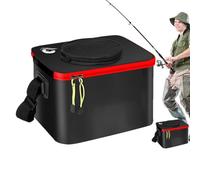 Seau de pêche pliable | Seau d'appât de poisson vivant | Récipient à poisson pliable en EVA portable résistant à l'eau pour les voyages en plein air la randonnée