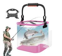 Seau de pêche pliable - Seau multifonction en forme de méné | Conteneurs étanches pour poissons vivants en EVA Conteneur de poisson portable pour la pêche