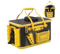 Seau de pêche, réservoir d'appât multifonction portable, 40 x 24 x 24 cm, très résistant, accessoires de poisson pour la traîne, le camping, le kayak, le bateau, le transport maritime et l'utilisation