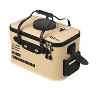 Seau de pêche, seau de pêche pliable, sac de pêche pour camping en plein air avec seau de protection pour poissons, récipient d'eau pliable, seau de pêche, boîte de protection