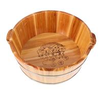 Seau de Pédicure Réutilisable en Bois pour Bain de Pieds à Maison | Usage Extérieur, Gain de Place et Rangement Facile, Format Léger pour Usage Quotidien