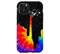 Seau de Peinture Spatiale Arc-en-Ciel Tie Dye Surreal Galaxy Coque pour iPhone 11 Pro