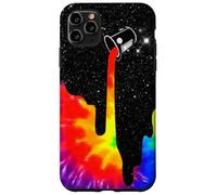 Seau de Peinture Spatiale Arc-en-Ciel Tie Dye Surreal Galaxy Coque pour iPhone 11 Pro Max