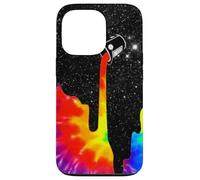 Seau de Peinture Spatiale Arc-en-Ciel Tie Dye Surreal Galaxy Coque pour iPhone 13 Pro