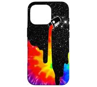 Seau de Peinture Spatiale Arc-en-Ciel Tie Dye Surreal Galaxy Coque pour iPhone 16 Pro