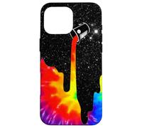 Seau de Peinture Spatiale Arc-en-Ciel Tie Dye Surreal Galaxy Coque pour iPhone 16 Pro Max
