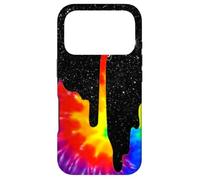 Seau de Peinture Spatiale Arc-en-Ciel Tie Dye Surreal Galaxy Coque pour iPhone 17 Pro