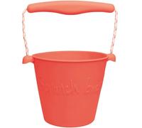 Seau de plage en silicone souple Corail - SCRUNCH