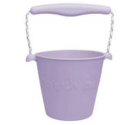 Seau de plage en silicone souple violet TU