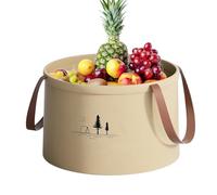 Seau de plage pliable, seau portatif avec manigo | Lavabo multifonction léger à haute densité pour nettoyage de jardin, activités de plein air et voyage