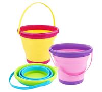 Seau de Plage pour - Jouet de Jeu de Sable aux Couleurs Vives | Plaisir du Jardin en Plein air | Seau à Sable pour Piscine, lac, arrière-Cour, Jouet de Plage d'été, Seau à Sable en Plastique