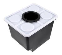 Seau de Plantation Hydroponique Hollandais sans Sol en Plastique Noir | Stable et Résistant à L’usure, Assemblage Simple, pour Plantes Vertes et Légumes, Balcon Hôtel