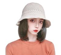 Seau de postiche unique avec extensions de cheveux Perruques synthétiques Chapeau de soleil pour femmes Cheveux bouclés