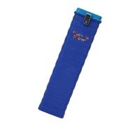 Seau de rangement pour tiges de soudage avec corps côtelé, housse bleu | Boîte à électrode couverte avec coque nervurée et couvercle à charnière et loquet avant pour atelier, chantier
