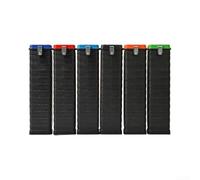 Seau de rangement pour tiges de soudage pour électrodes de 300 à 350 mm avec volume interne de 4 kg et poignées de transport latérales pour la mobilité (capuchon bleu clair)