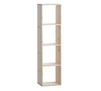 Seau de Rangement sans Vernis 4 Compartiments 36 x 139,3 x 30 cm