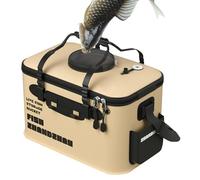 Seau De - Récipient De Poisson Vivant Portable Pliant, Sac De Rangement en Eau Extérieur | Seau De Durable avec Poignée pour Le Camping, La Randonnée, Les Voyages, Les Voyages en Kayak, La