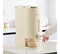 Seau de riz scellé pour la cuisine, récipient étanche à l'humidité avec tasse doseuse pour 10 kg de céréales