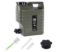 Seau de stockage d'eau | Conteneur d'eau de grande capacité | Portable | Seau d'éducation physique alimentaire avec couvercle | Pot d'hydratation vert militaire étanche | Réservoir