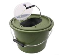 Seau de transport de poisson en maille respirante avec poignée ergonomique idéal pour les sorties de pêche en plein air (M)