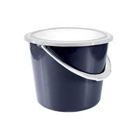 Seau d'écurie avec couvercle Horze Bleu TU