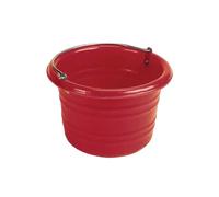 Seau d'écurie en plastique Stubbs S43 Rouge 25 L