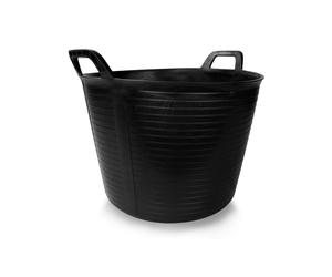 Seau d'écurie flexible V-Plast Noir 35 L