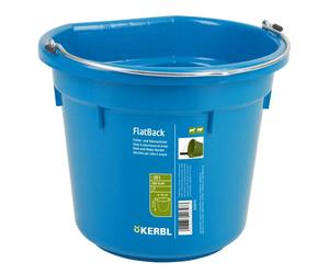 Seau d'écurie Kerbl FlatBack Bleu 20 L
