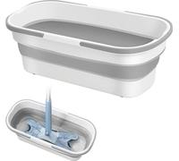 Seau d'essuyage pliable rectangulaire 26 litres Gris