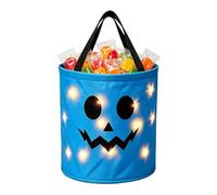 Seau d'Halloween pour bonbons avec éclairage LED Souvenirs de fête