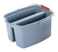 Seau double, 18 litres, PP, gris