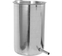 Seau en Acier Inoxydable 1000ml Argenté, Design Simple Ergonomique