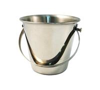 Seau en Acier Inoxydable avec Anse Olympia Gris G