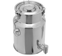 Seau en acier inoxydable avec couvercle 5-88 L - Boîte de transport de lait hermétique pour le vin, l'huile, le liquide pour la maison et la ferme, 9 L avec robinet