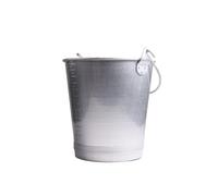 Seau en aluminium multifonction avec bec verseur Chick'A Gris 12 L