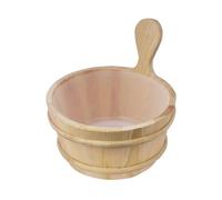 Seau en bois avec insert en plastique - 4 L, pin