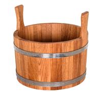 Seau en bois Pirts en chêne sans insert en plastique, 10L