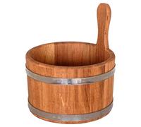Seau en bois Pirts en chêne sans insert en plastique, 5L